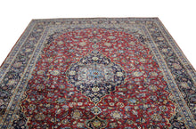 Load image into Gallery viewer, Handmade Antique, Vintage oriental Persian Kashan rug - 368 X 274 cm
