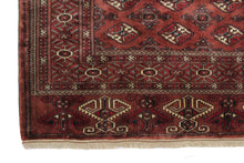 Load image into Gallery viewer, Handmade Antique, Vintage oriental Persian Turkaman rug - 345 X 233 cm
