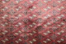 Load image into Gallery viewer, Handmade Antique, Vintage oriental Persian Turkaman rug - 345 X 233 cm
