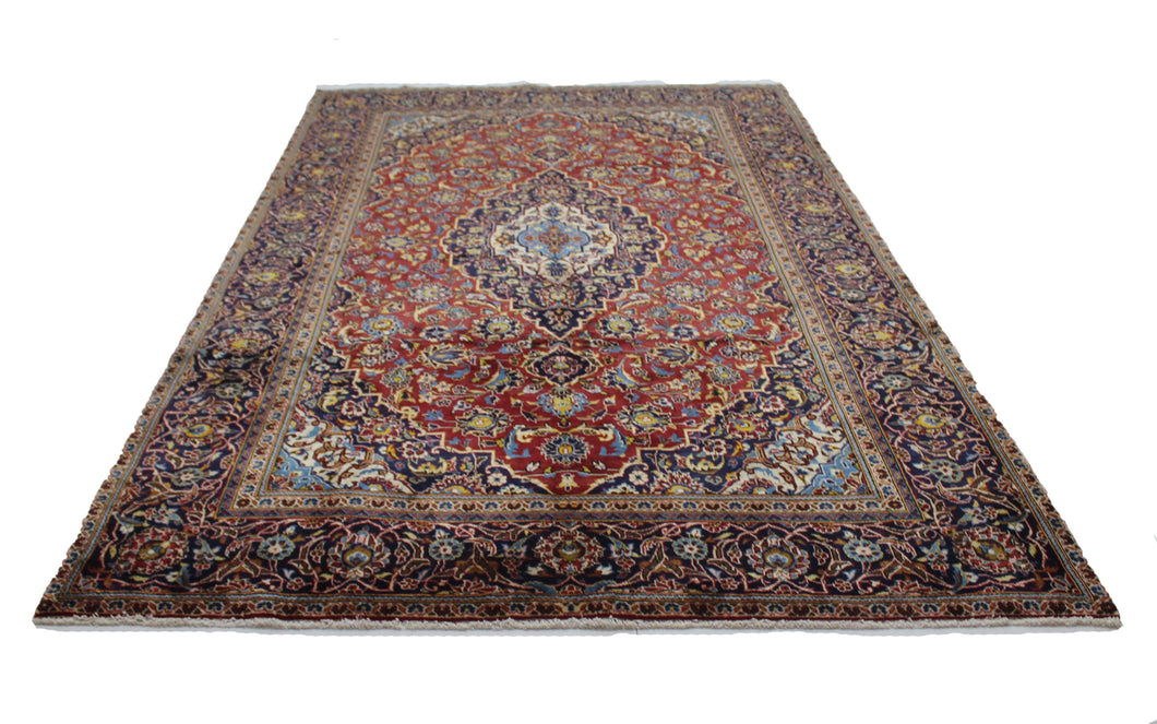 Handmade Antique, Vintage oriental Persian Mashad rug - 320 X 188 cm