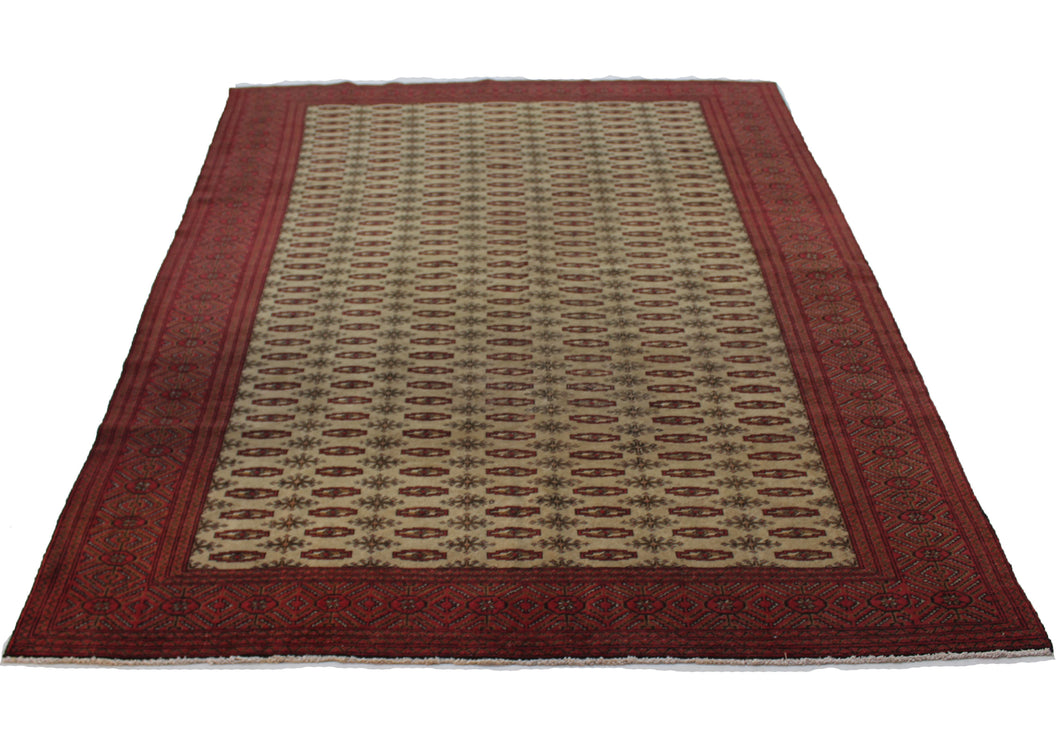 Handmade Antique, Vintage oriental Persian Turkaman rug - 289 X 200 cm