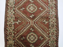 Load image into Gallery viewer, Handmade Antique, Vintage oriental Persian Qashqai rug - 308 X 123 cm
