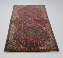 Load image into Gallery viewer, Handmade Antique, Vintage oriental Persian Arak rug - 142 X 78 cm
