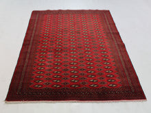 Load image into Gallery viewer, Handmade Antique, Vintage oriental Persian Turkaman rug - 190 X 135 cm
