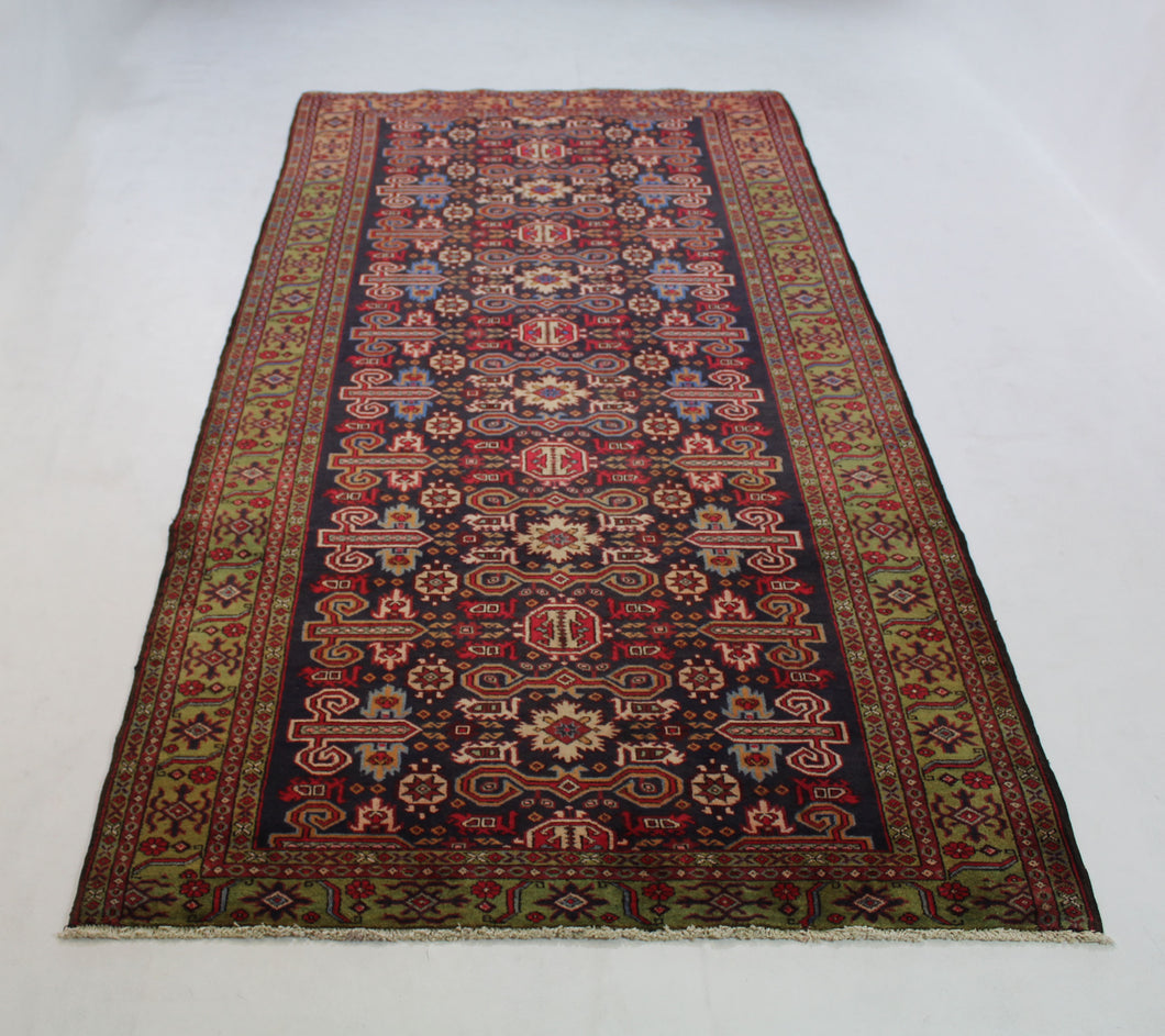 Handmade Antique, Vintage oriental Persian Ardebil rug - 322 X 150 cm