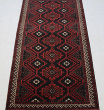 Load image into Gallery viewer, Handmade Antique, Vintage oriental Persian  Baluch rug - 164 X 75 cm
