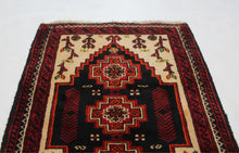 Load image into Gallery viewer, Handmade Antique, Vintage oriental Persian  Baluch  rug - 80 X 65 cm
